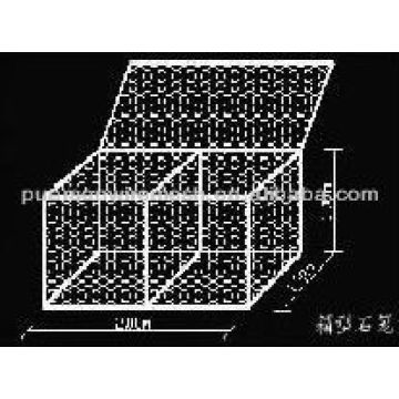 Produire une boîte gabion revêtue de PVC (usine).